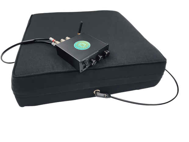 Vibroacoustic Therapy Cushion, Floor or Recliner Cushion with 4 Tactile Transducers - Vibroacoustic Solutions
