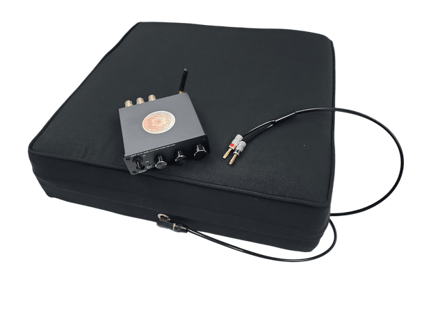 Vibroacoustic Therapy Cushion, Floor or Recliner Cushion with 4 Tactile Transducers - Vibroacoustic Solutions