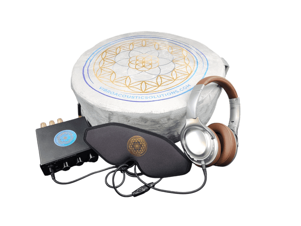 Vibroacoustic Therapy Zafu Meditation Cushion bundle with custom amplifier - Vibroacoustic Solutions