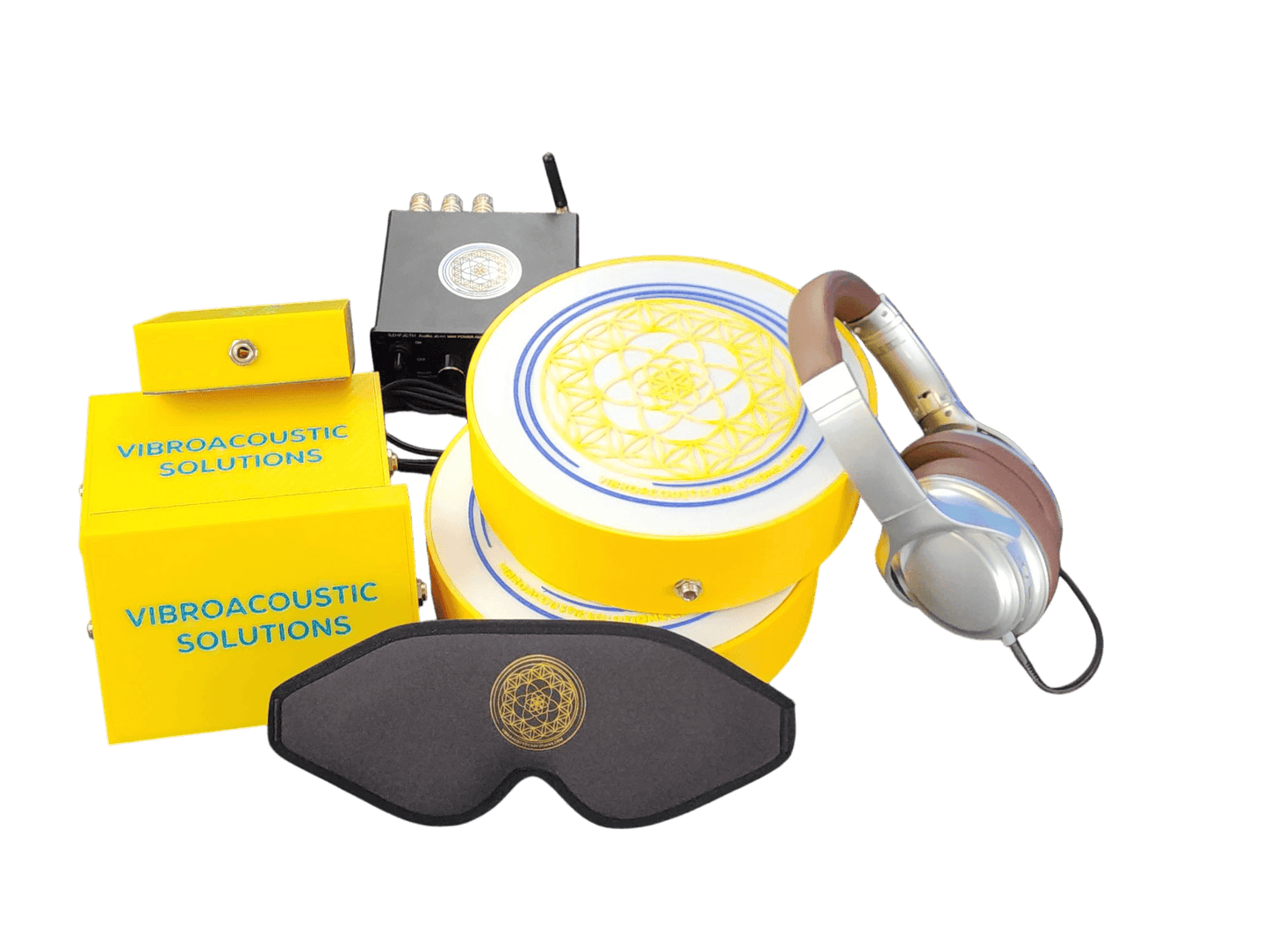 Vibroacoustic Therapy Massage Table Attachments with custom Amplifier Bundle - Vibroacoustic Solutions