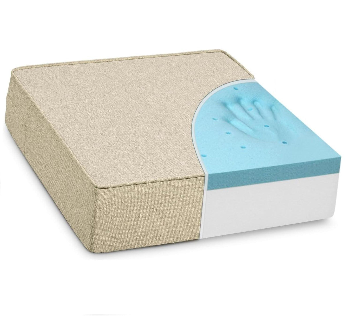 Vibroacoustic Therapy Cushion, Floor or Recliner Cushion with 4 Tactile Transducers - Vibroacoustic Solutions