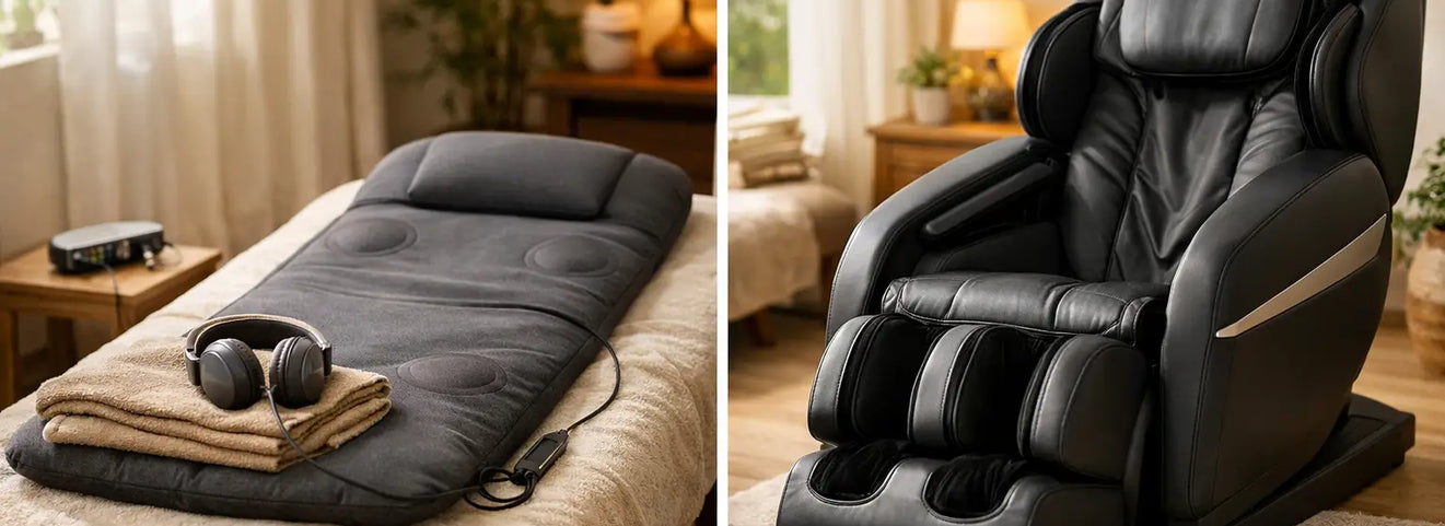 Vibroacoustic Cushion Versus Massage Chair