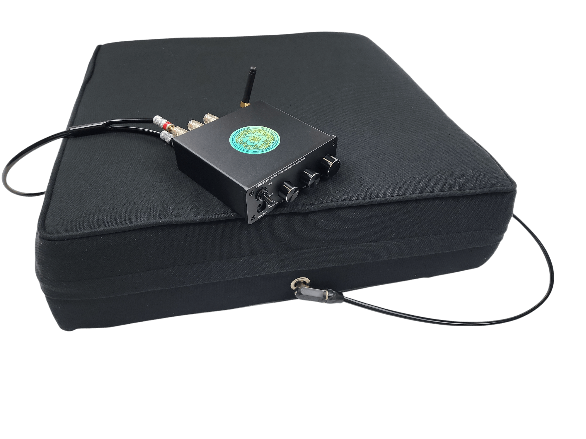 Vibroacoustic Therapy Cushion, Floor or Recliner Cushion with 4 Tactile Transducers - Vibroacoustic Solutions