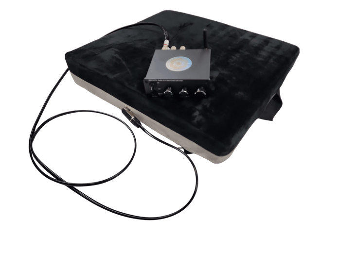 Vibroacoustic Chair Cushion for Office/Gaming chair with 4 Tactile Transducers - Vibroacoustic Solutions