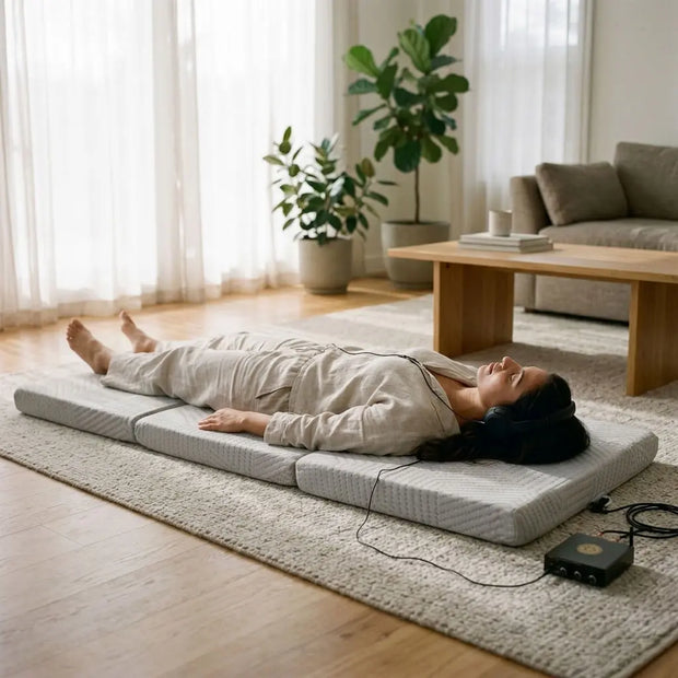 Premium Tri-Fold Vibroacoustic Therapy Mat - 12 Transducers