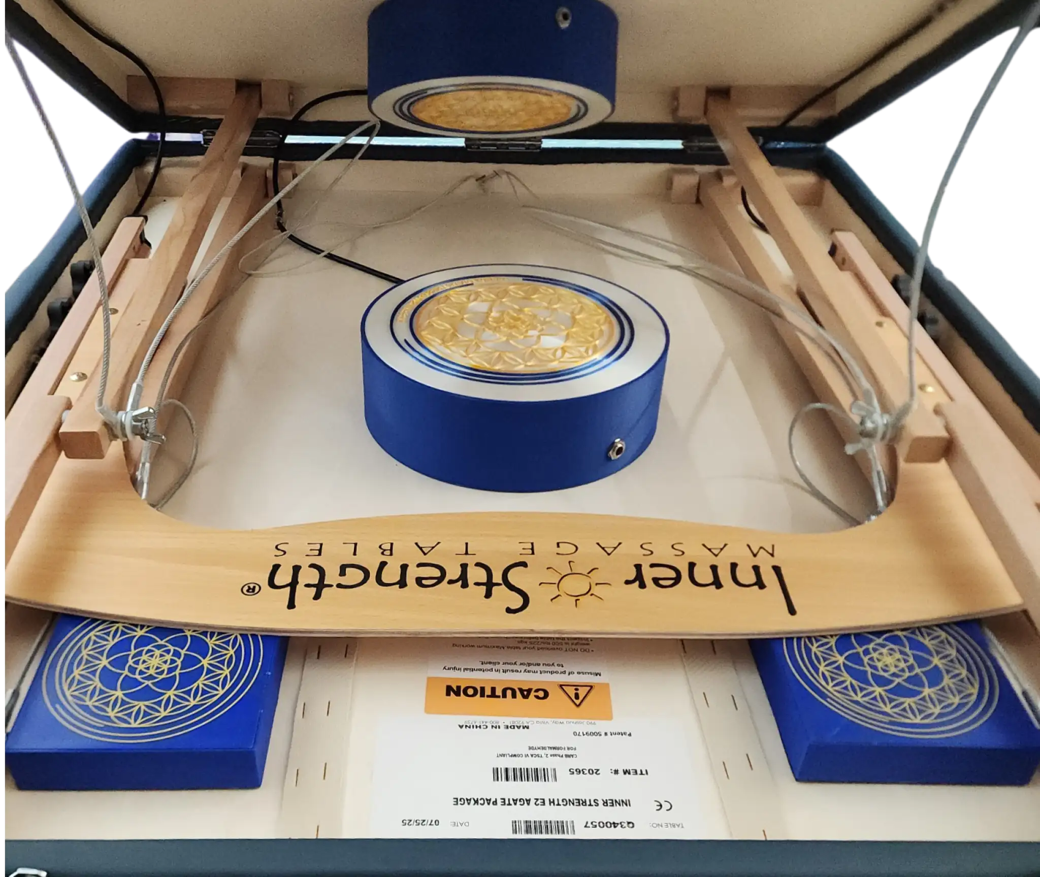 Vibroacoustic Bed: Deluxe System for Vibroacoustic Therapy attached Transducers with 3M HBA tape