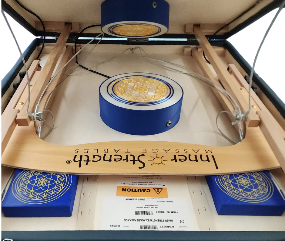 Vibroacoustic Bed: Deluxe System for Vibroacoustic Therapy attached Transducers with 3M HBA tape