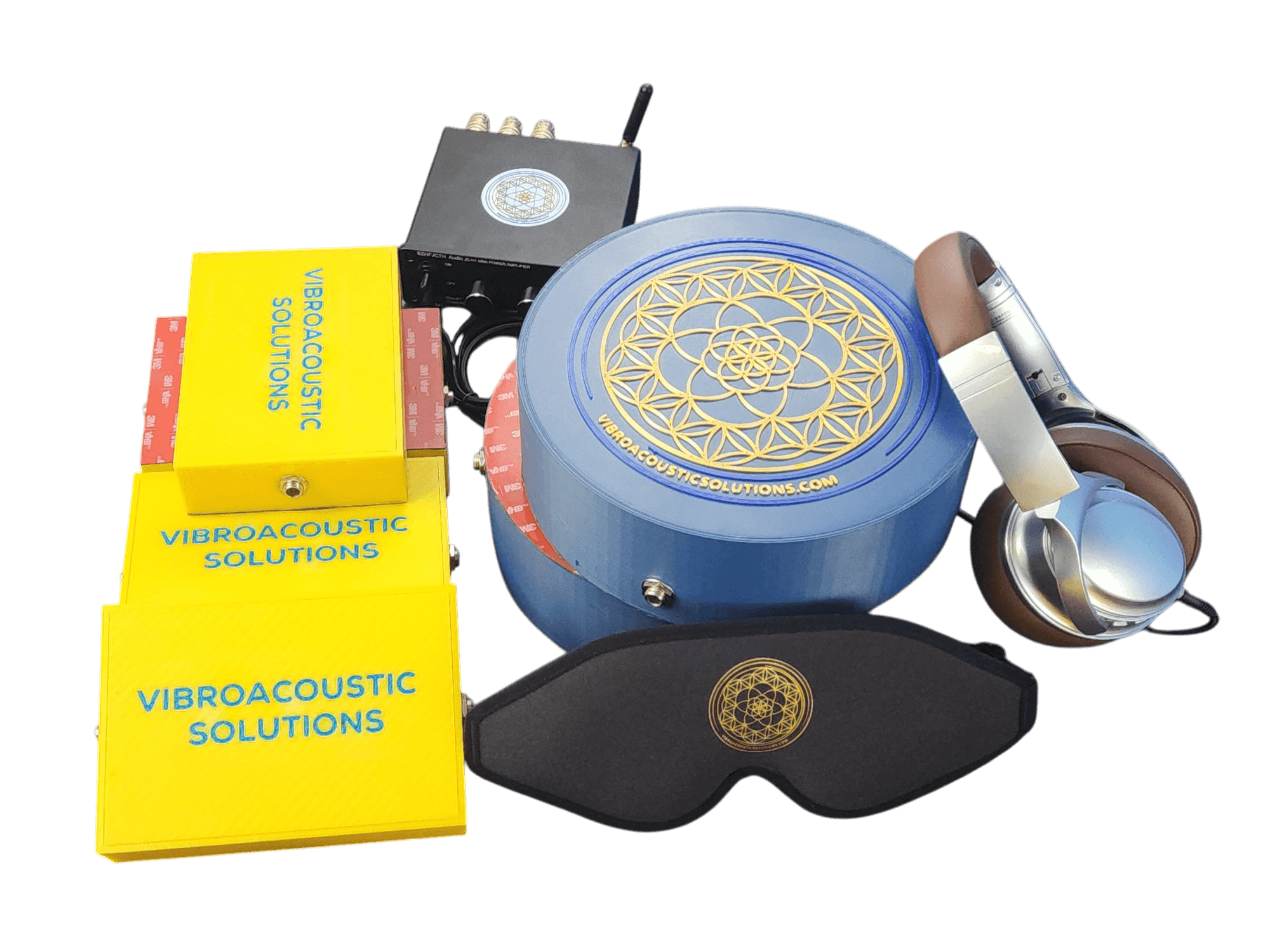 Vibroacoustic Therapy Massage Table Attachments with custom Amplifier Bundle - Vibroacoustic Solutions