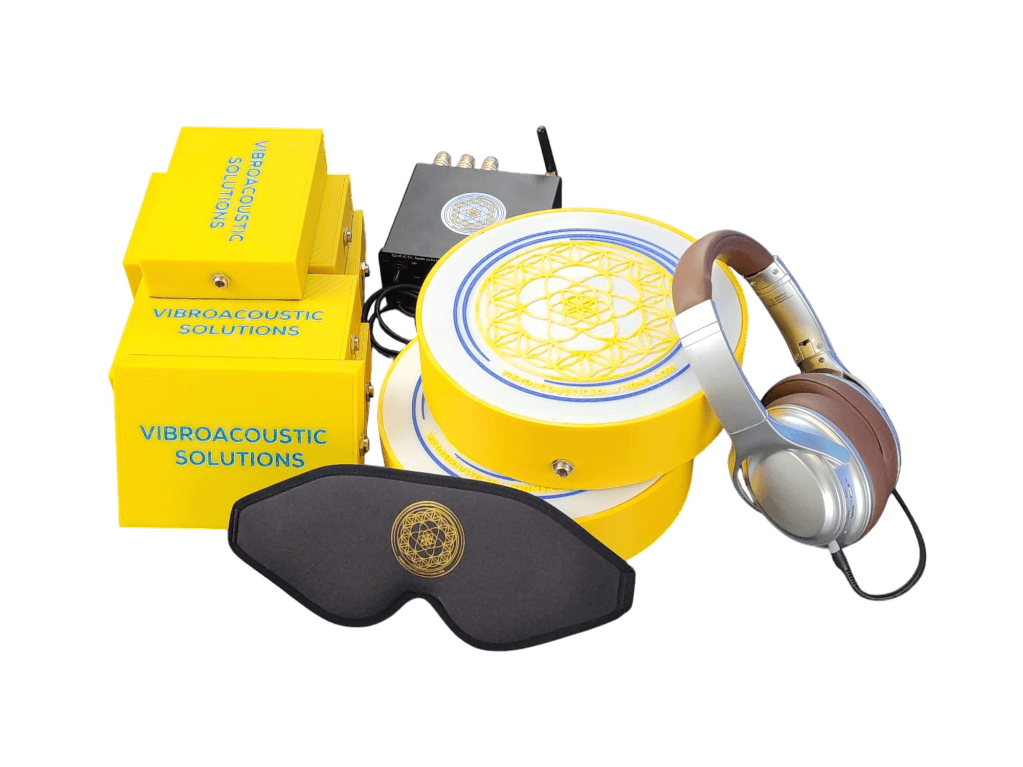 Vibroacoustic Therapy Massage Table Attachments with custom Amplifier Bundle - Vibroacoustic Solutions