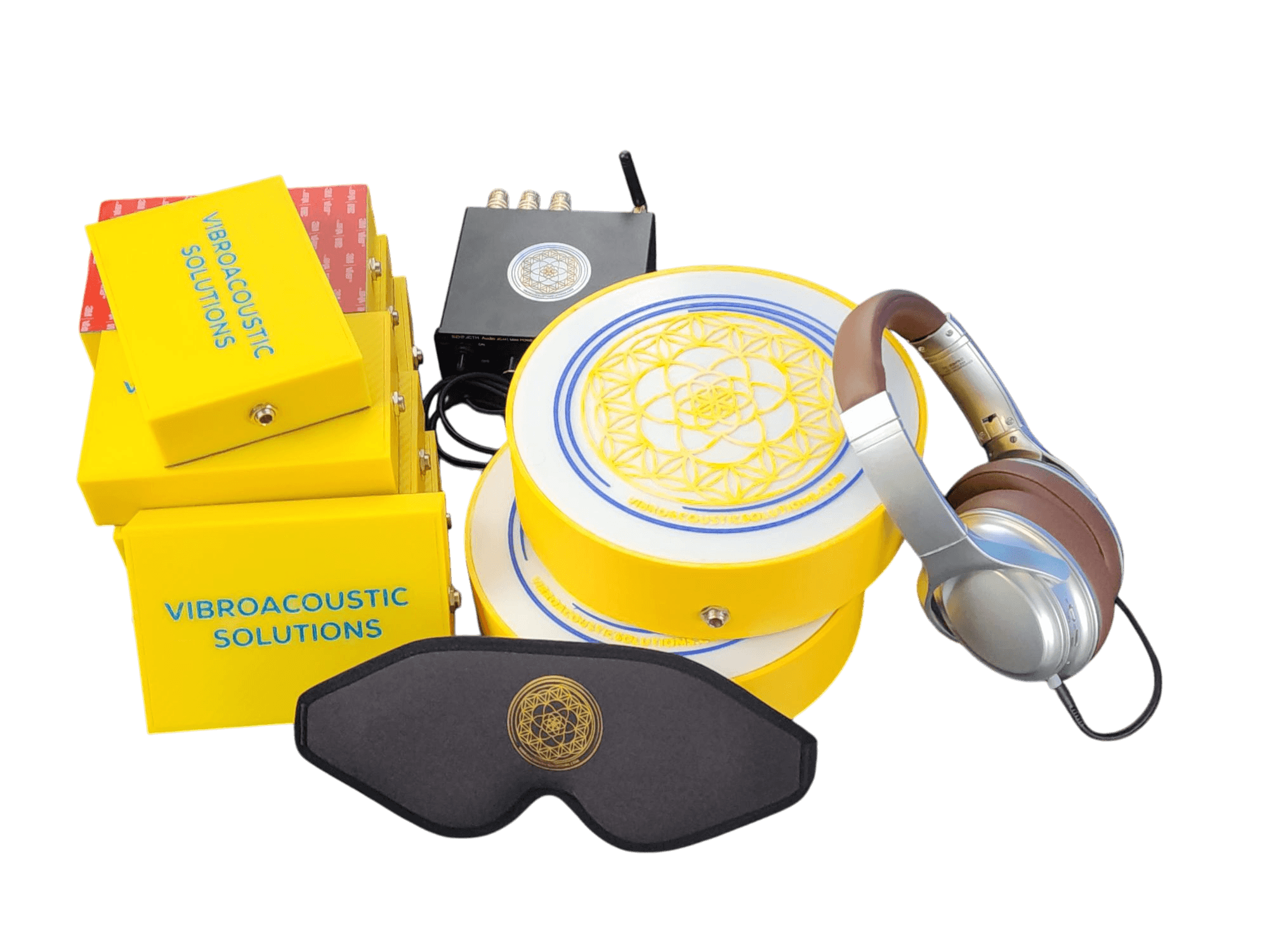 Vibroacoustic Therapy Massage Table Attachments with custom Amplifier Bundle - Vibroacoustic Solutions