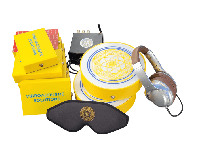 Vibroacoustic Therapy Massage Table Attachments with custom Amplifier Bundle - Vibroacoustic Solutions